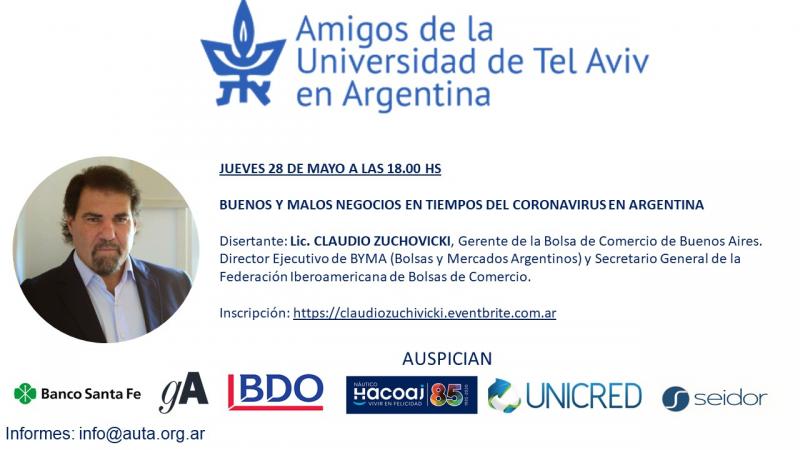 CLAUDIO ZUCHOVICKI EN DIALOGO CON BERNARDO KOSACOFF: BUENOS Y MALOS NEGOCIOS EN TIEMPOS DEL CORONAVIRUS EN ARGENTINA